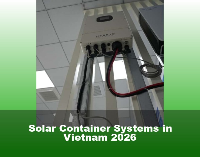 Solar Container Systems in Vietnam 2026
